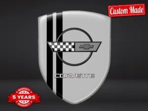 Corvette Décalcos Vitre Arrière Édition Course Haut de Gamme